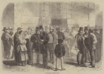 O escritório de jornais em Roma